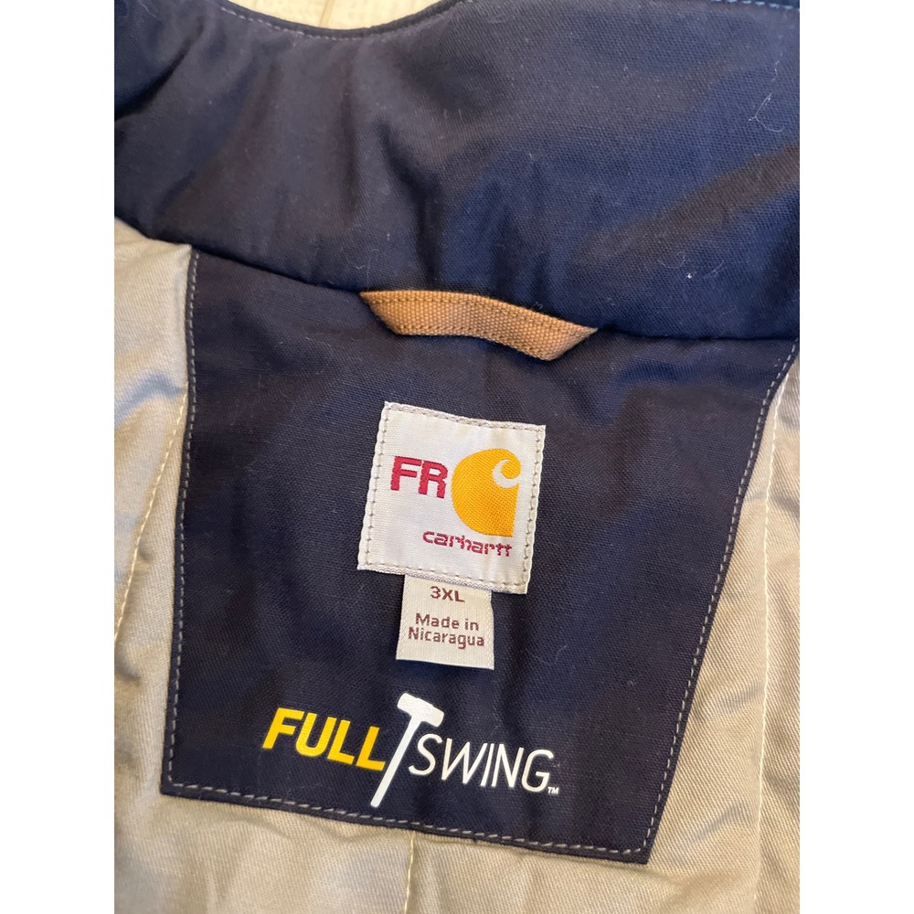 Carhartt Full Swing FR Flame Resistant Jacket 3XL Navy 102182 410 CAT 3
